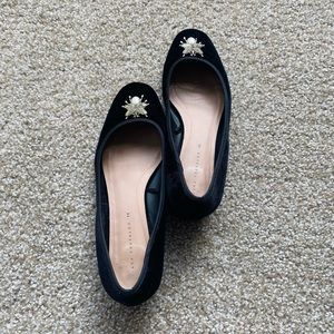 Zara Trafaluc Velvet Bee Heels